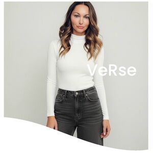 Women's White or Black Long Sleeve Top